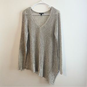Eileen Fisher Asymmetrical Open Weave Top